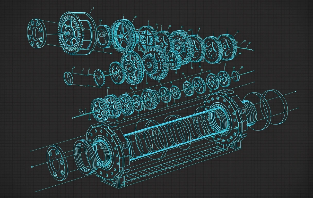 Technical mechanism schematic